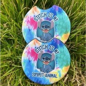 Stitch Is My Spirit Animal Car Coaster Set | Lilo & Stitch Coasters